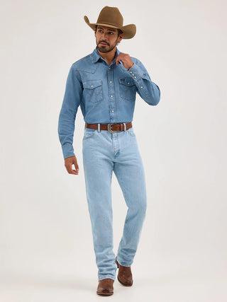 Mens Authentic Indigo Cowboy Cut® Work Shirt