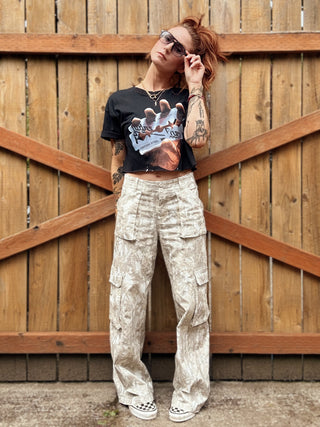 Hideaway Wide Leg Camo Cargo Pants