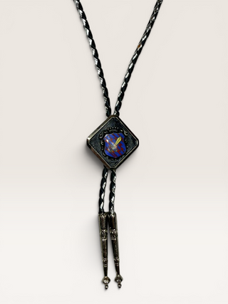 Military-Style Heraldic Crest Bolo Tie