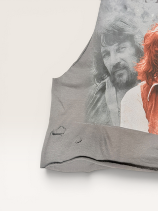 Waylon Jennings Chop Shop Cropped Muscle Tank