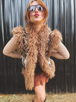 Desert Daisy Jacquard Vest