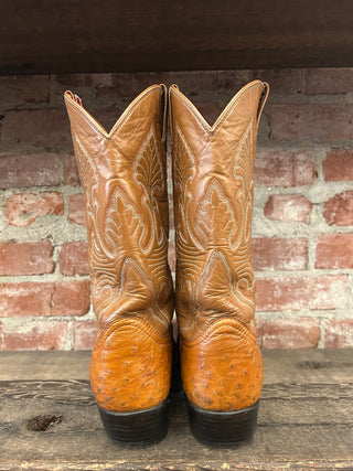 Carlos Ostrich Cowboy Boots Men’s Size 12