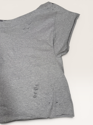 Plain Grey Chop Shop Crop Top
