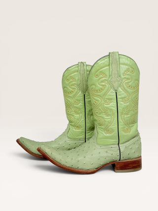 Potrillo Salvaje Ostrich Cowboy Boots Size Men’s Size 9 Women's 10.5 wide