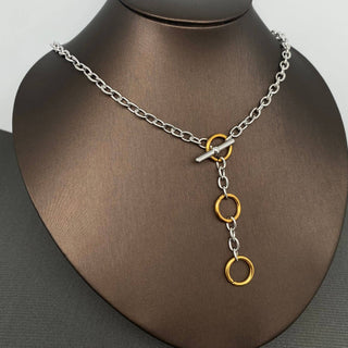 18k Round Town Adjustable Lariat Necklace