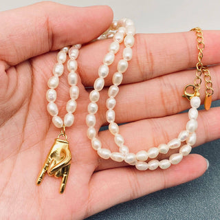 18k Gold Sweet Rocker Choker Necklace