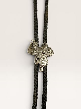 Vintage Silver Saddle Bolo Tie