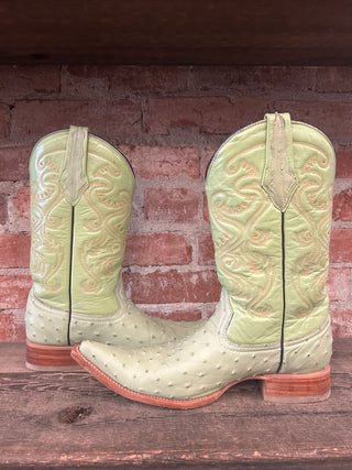 Portillo Salvaje Ostrich Cowboy Boots Women's Size 8