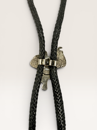 Vintage Silver Saddle Bolo Tie