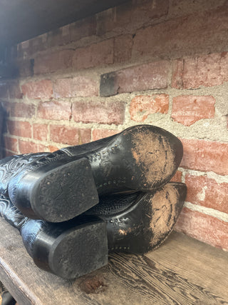 Los Altos Men’s 10.5 Ostrich Leg Cowboy Boots