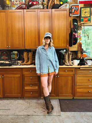 Fly Away Chambray Button Down Shirt