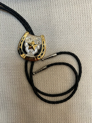 Star Horse Shoe Bolo Tie