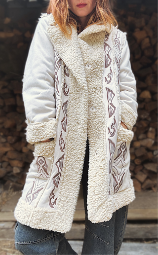 Somewhere Over Laredo Sherpa Coat