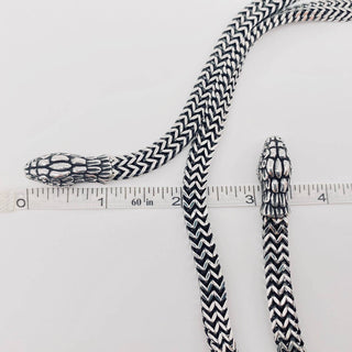 Double Snake Head Men's Chain Necklace