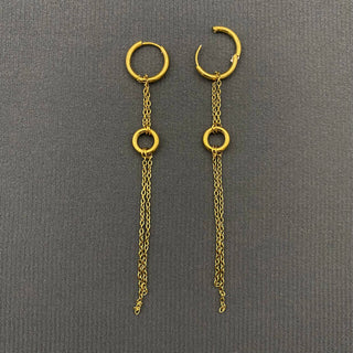 Born To Run Two Tone Earrings