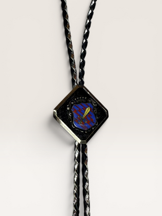 Military-Style Heraldic Crest Bolo Tie