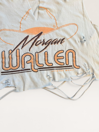 Morgan Wallen Chop Shop Distressed Crop Tank