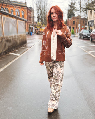 Road Runner Paisley Sweater