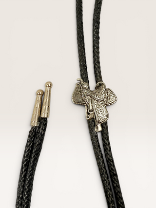 Vintage Silver Saddle Bolo Tie