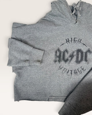 AC/DC Chop Shop Crop Hoodie