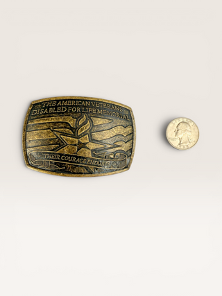American Veterans Disabled for Life Commemorative Belt Buckle