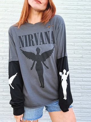 Chop Shop Nirvana Long Sleeve  T-Shirt
