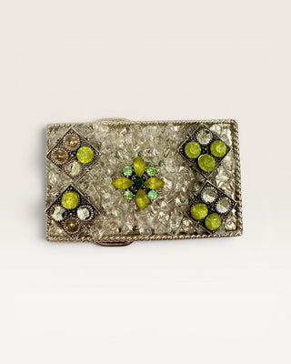 Vintage bejeweled Rectangle Belt Buckle