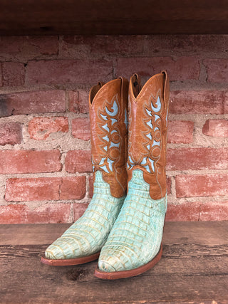 Resistol by Lucchese Alligator Cowboy Boots Women's Size 8