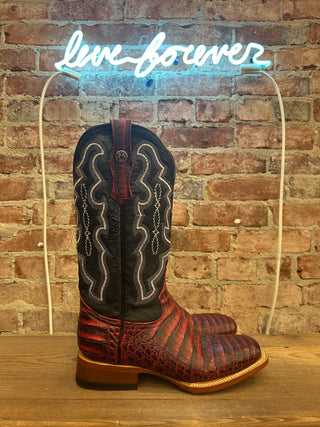 Tanner Mark Caiman Belly Women's Cowboy Boots Size 9