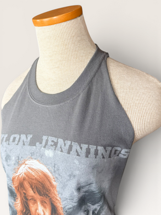 Waylon Jennings Chop Shop Halter Top Tank