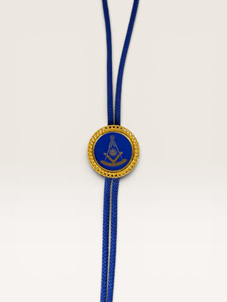 Vintage Free Mason Pendant Bolo Tie