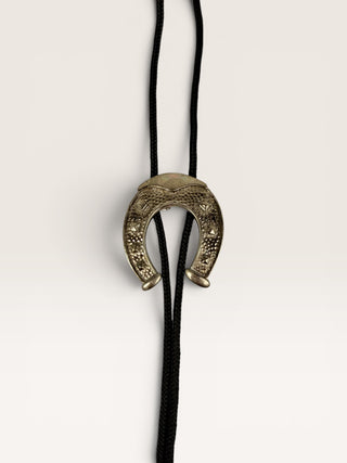 Vintage Silver Horseshoe Bolo Tie