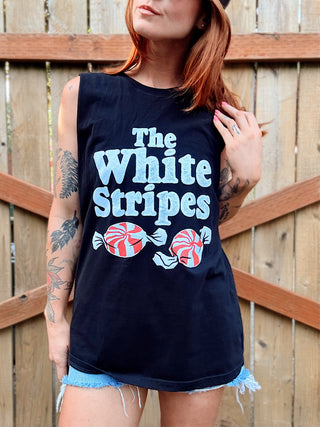 Chop Shop White Stripes T-Shirt
