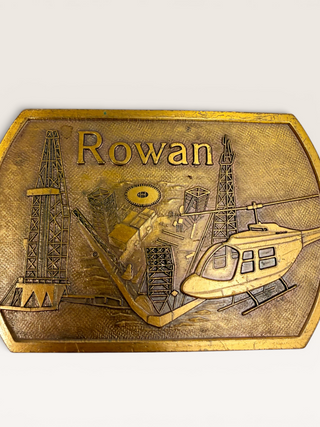 Vintage Rowan with Helicopter Belt Buckle