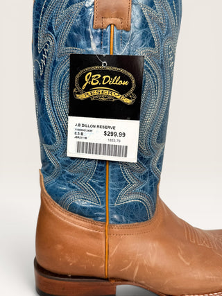 J.B. Dillon Reserve Cowboy Boots Size 8.5 W