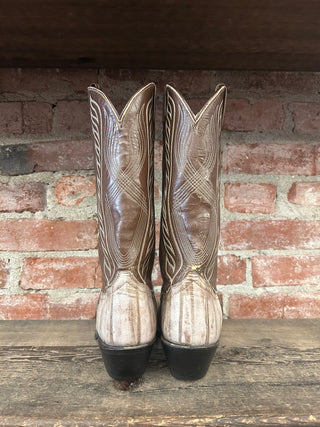 Tony Lama Genuine Eel Cowboy Boots Women's Size 8