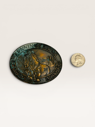Vintage Running Strong For American Indian Youth Belt Buckle