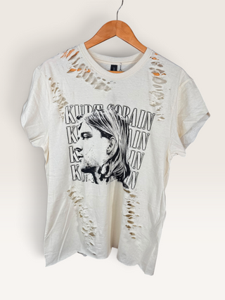 Kurt Cobain Distressed Chop Shop T-Shirt