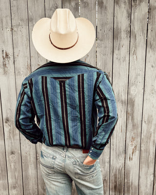 Vintage Men’s Wrangler Western Wear Snap Up Shirt Size Large