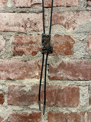 Turritella Agate Bolo Tie