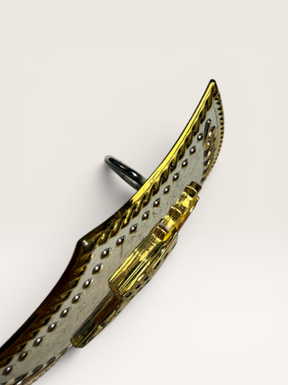 Flaming Dice Belt Buckle