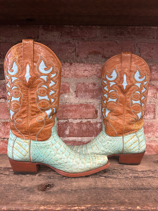 Resistol by Lucchese Alligator Cowboy Boots Women's Size 8