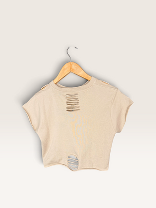 Grateful Dead Bears Distressed Chop Shop Crop T-Shirt