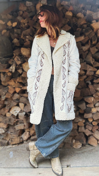 Somewhere Over Laredo Sherpa Coat