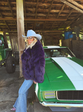 Purple Haze Faux Fur Jacket