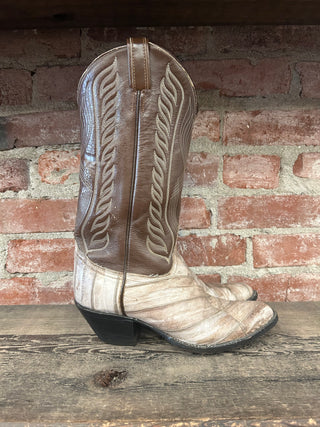 Tony Lama Genuine Eel Cowboy Boots Women's Size 8
