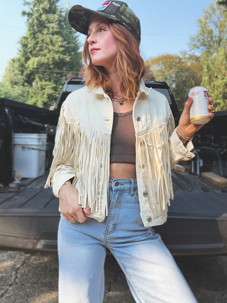 Nomad Denim Fringe Jacket