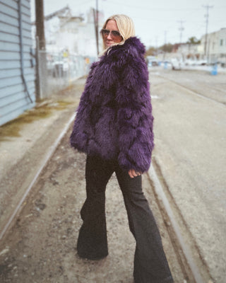 Purple Haze Faux Fur Jacket