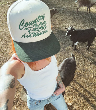 Country and Western Two Tone Trucker Hat