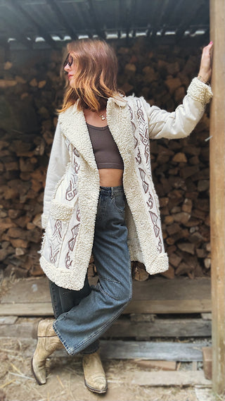 Somewhere Over Laredo Sherpa Coat